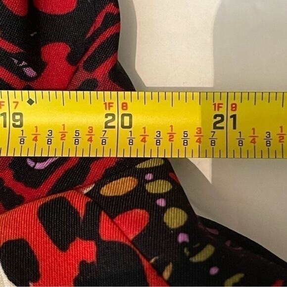 Erin London Black Red Bold Watercolor Print Maximalist 90s Jacket NWOT Size S - Picture 12 of 13